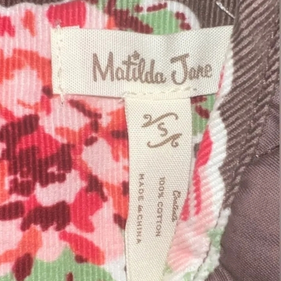 Matilda Jane Sydney reversible quilted and corduroy floral Small Vest - Picture 12 of 16